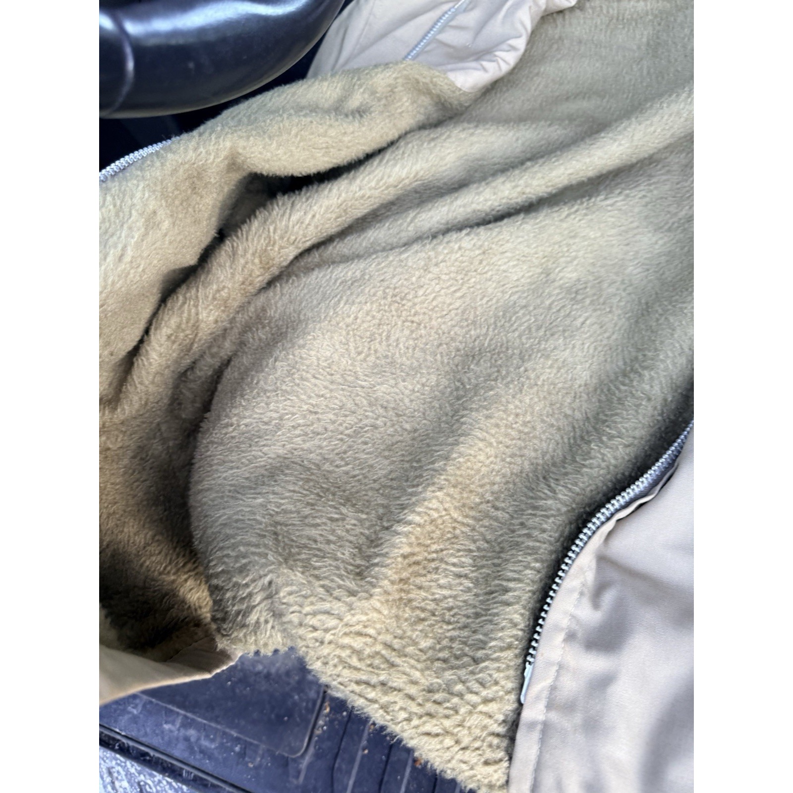 Vintage Peters All Weather Sportswear Jacket Mens 44 Tan Sherpa Lined Usa Made — image 3 of 6